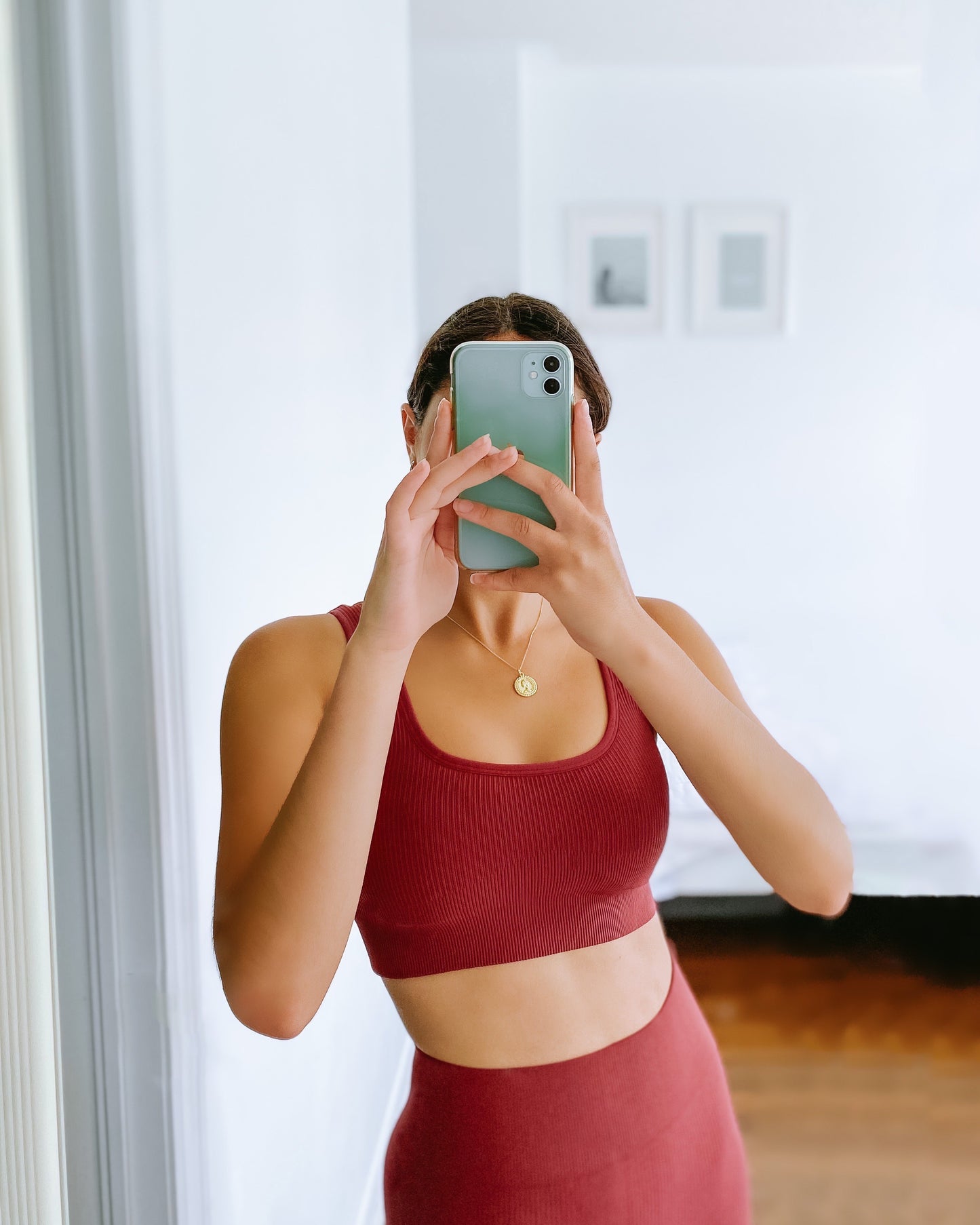 MAROON SEAMLESS TOP - Ribbed Collection