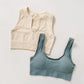 TEAL SEAMLESS TOP - Ribbed Collection