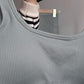 TEAL SEAMLESS TOP - Ribbed Collection