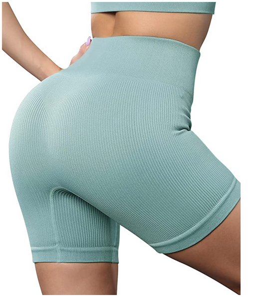 TEAL SHORTS - Ribbed Collection