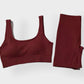 MAROON SET (Shorts & Top) Ribbed Collection