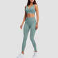 TEAL SEAMLESS LEGGINGS - Ribbed Collection