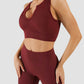 MAROON VEST - Ribbed Collection