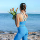 POWDER BLUE DOUBLE-LAYERED TOP  - Neutral Collection
