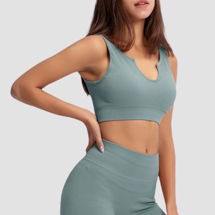 TEAL VEST - Ribbed Collection