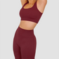 MAROON SEAMLESS LEGGINGS - Ribbed Collection
